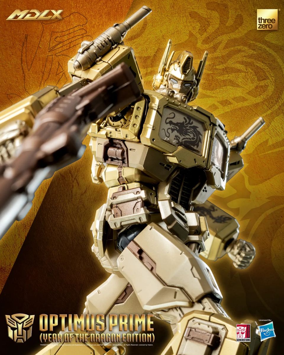 MDLX Year Of The Dragon Optimus Prime Limited Edition Official